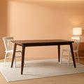 Brayson Walnut Rectangular Dining Table 67 Inch Wide